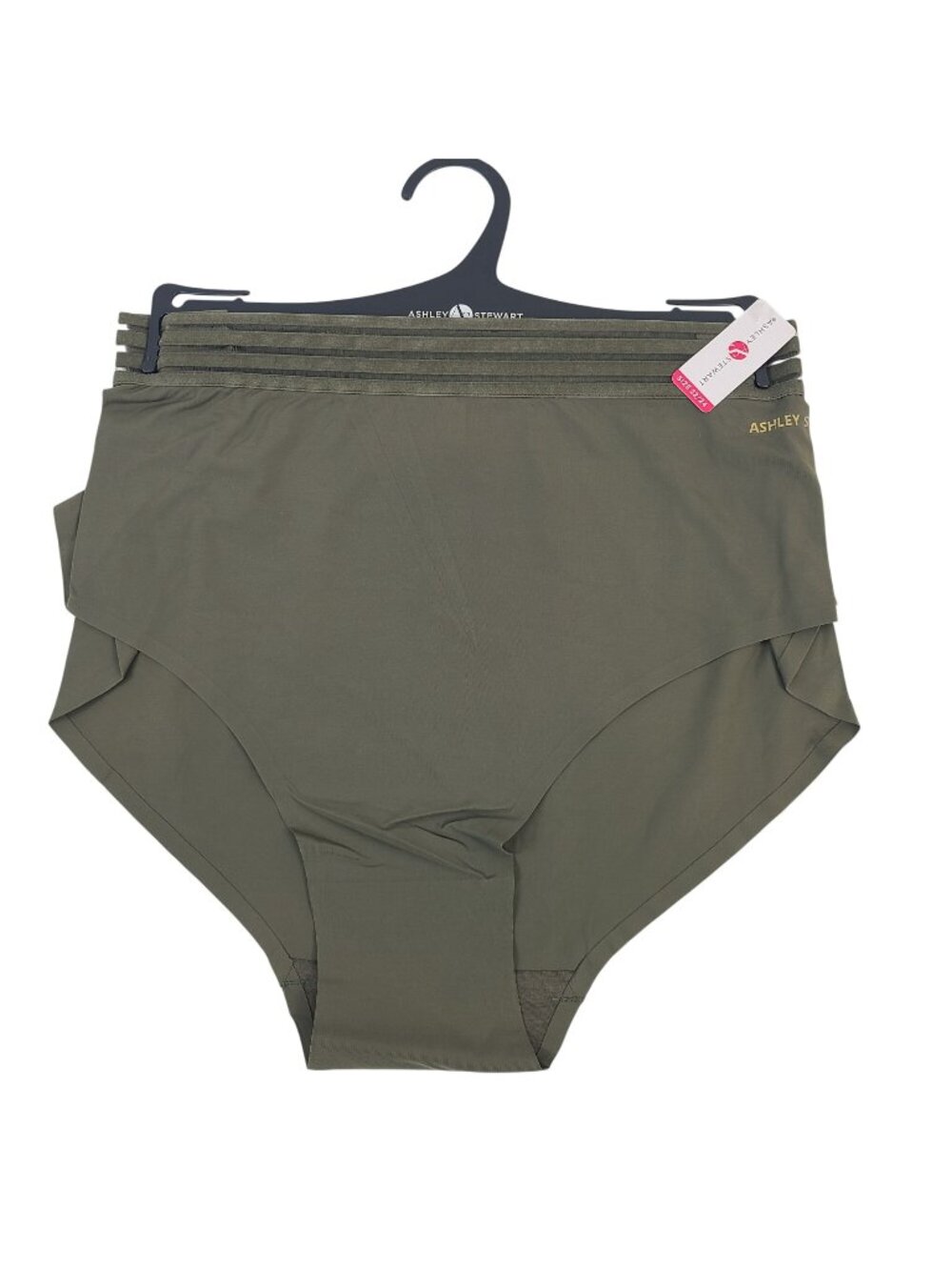 NEW Ashley Stewart Plus Size Olive Brief Panties Seamless Comfort Size 22/24